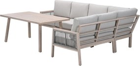 Garden Impressions San Capri lounge dining set 5-delig - light oak look