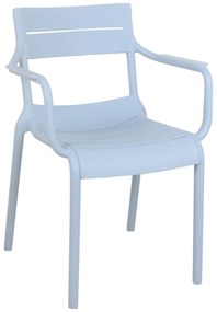 LUSSO blauw - MODERNE STOEL VOOR DE KEUKEN, TERRAS (STAPELBAAR)