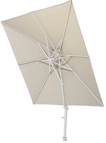 4 Seasons Outdoor Siesta taupe 300 x 300 cm wit frame SALE Parasol   taupe weerbestendig