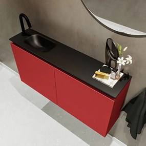 Mondiaz Ture 100cm toiletmeubel fire met wastafel urban links 1 kraangat