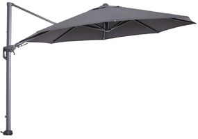 Garden Impressions Hawaii zweefparasol Ø350 cm - frame carbon black - doek donker grijs