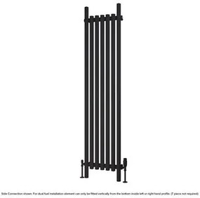 Eastbrook Lambourne horizontale radiator 40x180cm 888W zwart mat