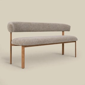 Eetbank Eiken Met Grove Stof 160 Cm