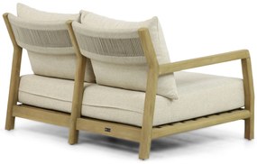 Hoek loungeset 6 personen Teak Old teak greywash  Santika Furniture Santika