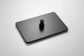 Saniclear Vision rechthoekige douchekop 30x20cm zwart mat
