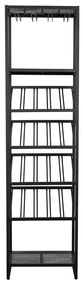 Zuiver Cantor S Zwart Metalen Wijnrek - 45x35x180cm.