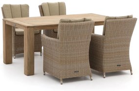 Diningset Intenso | 4 personen | Tuinset wicker (vlechtwerk) | 5-delig | Kees Smit Tuinmeubelen