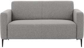 Goossens  Key West lichtgrijs, stof, 2-zits, modern design