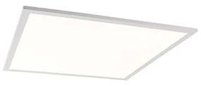 LED paneel wit incl. LED en dimmer met afstandsbediening - Liv Modern vierkant Binnenverlichting Lamp