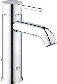 Grohe Essence New S-size wastafelkraan met koude start en trekwaste chroom