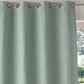 Verduisteringsgordijn in gewassen linnen met oogjes Onega