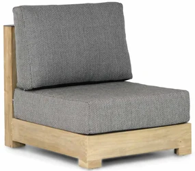 Hoek loungeset 5 personen Teak Old teak greywash  Santika Furniture Santika