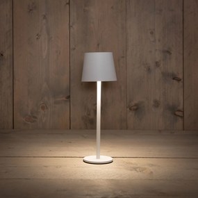 Anna's Collection draadloze tafellamp - Wit - Oplaadbaar met USB - Dimbaar warm wit