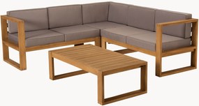 Tuin loungeset Kim van teakhout, 2-delig
