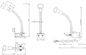 Trio -  Tafellamp Flexo Veelkleurig  Plastic