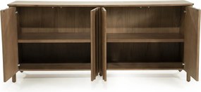 Modern Dressoir Eikenhout Bruin - 183x47x80cm.