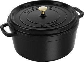 Staub La Cocotte Cocotte 34 cm / 12,5 l, Rond, Zwart - La Cocotte - Staub