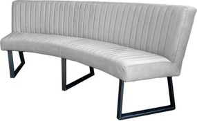 Eetkamerbank - Hengelo - stof Element steengrijs 24 - geschikt voor ovale tafel 200 cm