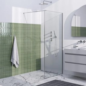 BRAUER Season Inloopdouche helder glas met frame 90x200cm - geborsteld RVS GS-SEID1H90200NG