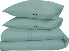 Dekbedovertrek King– 100% katoensatijn – 140×200/220 – jade