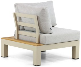 Loungeset 5 personen Aluminium/Teak Taupe Lifestyle Garden Furniture Vittoria
