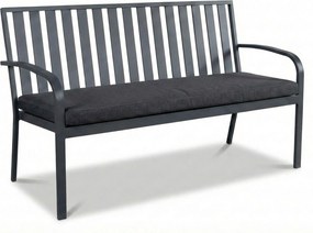 Milan Alu -seater Bench Grey Aluminium Grijs