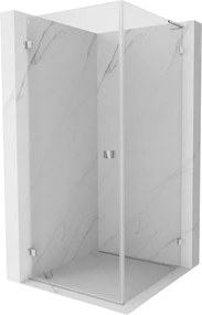 Mexen Lunar-B L douchecabine draaideur links 90 x 90 cm, transparant, chroom - 832L-090-090-01-00-L