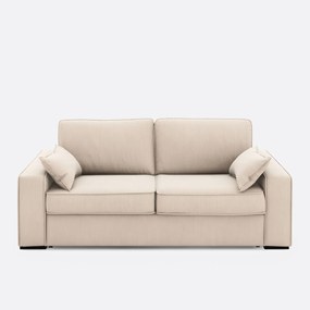 Slaapbank van fluweel, 2, 3 of 4 zits, Comfort Bultex®, Cecilia