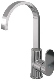 Brauer Chrome Edition Wastafelmengkraan opbouw - hoog - draaibaar - platte uitloop - model C - chroom 5-CE-003-S1