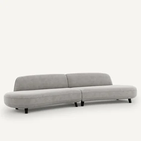 6-zitsbank stonewashed fluweel, Rosebury