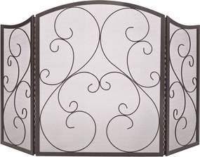 Practo Home haardscherm design classic - 3 x 122 x 75,5 cm - Zwart