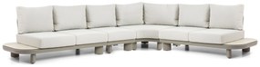 Hoek loungeset 6 personen Aluminium/Rope /Ceramic stone Taupe  Santika Furniture Santika