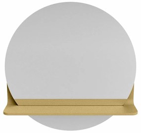 Mondiaz Spot spiegel rond Ø50cm met planchet oro