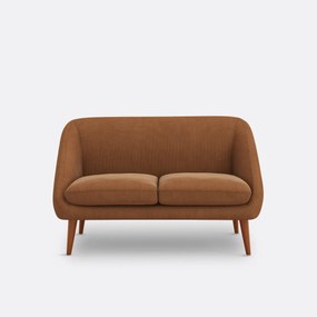 Bank in geribd fluweel 2-zit, Séméon