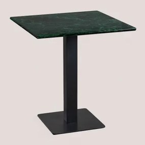 Vierkante bartafel in Livanto-marmer Groen & ↔︎ 60 cm & - Sklum
