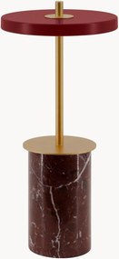 In- & outdoor marmeren LED-tafellamp Asteria Move Mini met accu