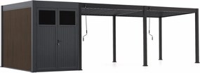 Cedrino Pergola 600x300x255cm incl. Berging 300x200cm | Kees Smit Tuinmeubelen