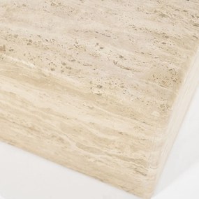 Travertin Salontafel Vierkant - 60 X 60cm.