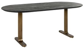 Richmond Interiors Revelin Ovale Eettafel Antiek Messing 235 Cm - 235 X 90cm.