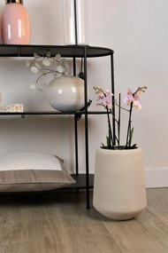 Bloempot wit – bloempot Marbella, middel – bloempot wit