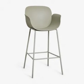 Pack Van 4 Hoge Tuinkrukken Van Polypropyleen En Staal Lynette Bamboe Groen & ↑75 Cm - Sklum