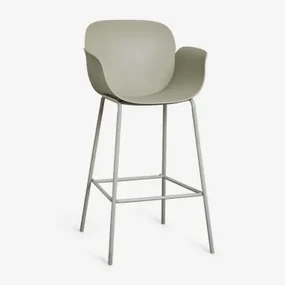 Set Van 4 Hoge Tuinkrukken Van Polypropyleen En Lynette-ijzer Bamboe Groen & ↑75 Cm - Sklum