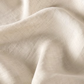 Linnen paneel afgezet met zwart biaisband, ONEGA