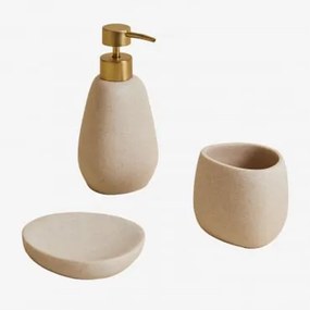 Yegro Badkamerset Van Polyresin Tapioca Beige - Sklum