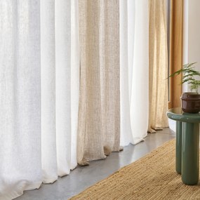 Linnen gordijn afgewerkt met verdekte lussen, Elba