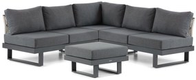 Hoek loungeset 5 personen Aluminium Grijs Lifestyle Garden Furniture Lorenzo