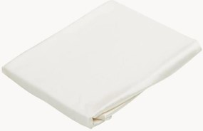 Hoeslaken Sateen wit van 6A premium moerbeizijde, 22 momme
