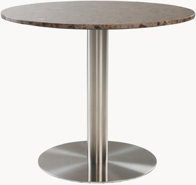Ronde eettafel Terracina van edelstaal, Ø 89 cm