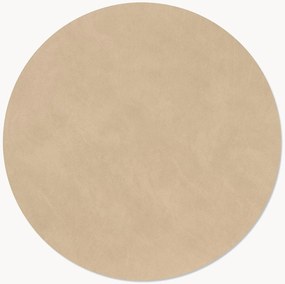 Ronde leren placemats Nupo, 2-delig