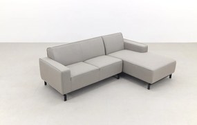 Boavista Sunbrella loungebank chaise longue - Nature Grey - 2-delig - links